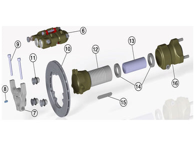 Front Hub and Disc Assembly - IPK New Zealand